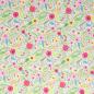 Preview: Baumwoll Druck Blüten und Blätter auf Weiß von Happy Easter by Swafing 
